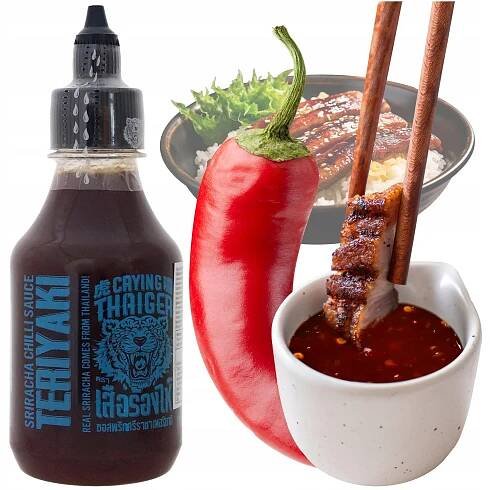 SRIRACHA TERIYAKI thajská Omáčka 200 Ml Crying thajská pikantně sladká CHILLI