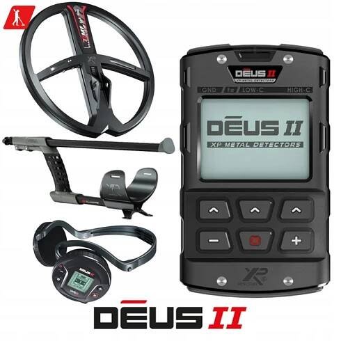 XP DEUS II Panel + Cívka FMF 11 palců + Tyč + Sluchátka WS6