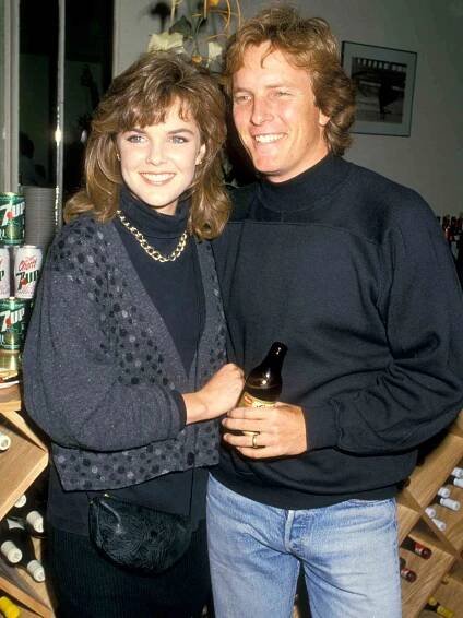 Susan Walters and Linden Ashby at the Grand Opening of Magia Cafe