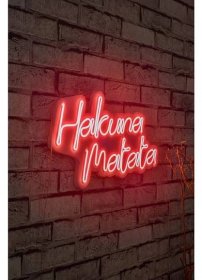 Dekorativní LED osvětlení červené HAKUNA MATATA - Creative Home