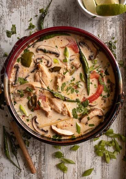 Tom Kha Gai  (Thai Coconut Chicken Soup)