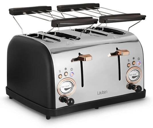 Obrázek produktu pro Lauben LBN4ST1500BC Lauben Toaster 1500BC  4Toasts          1500W        schwarz retail