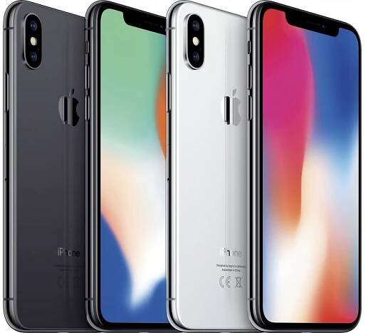 Apple iPhone X, stříbrná