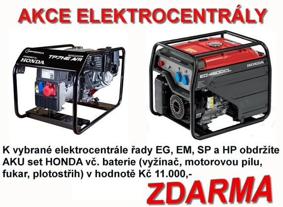 AKČNÍ NABÍDKA ELEKTROCENTRÁL HONDA - Honda Karlovy Vary, Autocentrum Kolovrátek