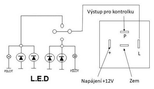 Elektronický přerušovač blinkrů, 12V, 4 kontakty 46061 | Levné Alarmy.cz - autoalarmy, centrální zamykání, parkovací senzory
