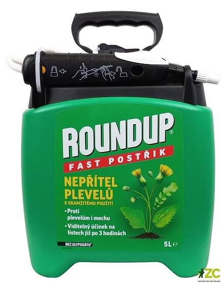 Roundup Fast bez glyfosátu 5 l s rozprašovačem