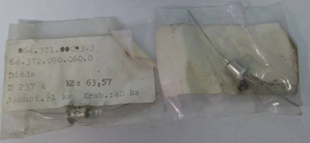 Přev�ážně staré ruské diody - různé druhy - i jednotlivě - viz popis - Elektronické součástky