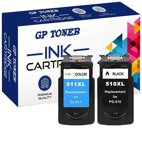 2x PATRON TISKÁRNY pro CANON PG-510 CL-511 PIXMA MP280 MP495 MP490 MP270 MX360 MX410