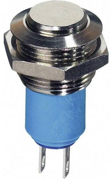 APEM AV0611A200, AV0611A200 tlačítkový spínač antivandal, 16.2 mm, 250 V/AC, 1.5 A, 1 ks