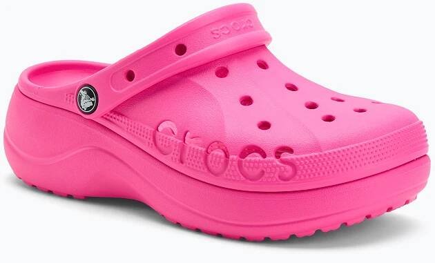 Nazouváky Crocs Baya Platform Clog electric pink