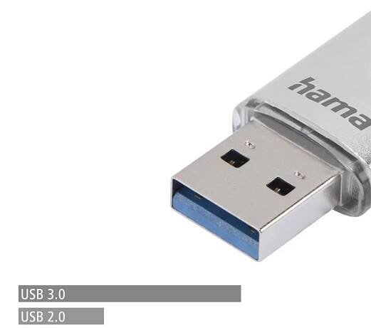 Hama Flash Pen Laeta, USB-C/USB-A 3.1, 128 GB, 40 MB/s, stříbrný - Hama - USB flash disky - Periferie, USB flash disky