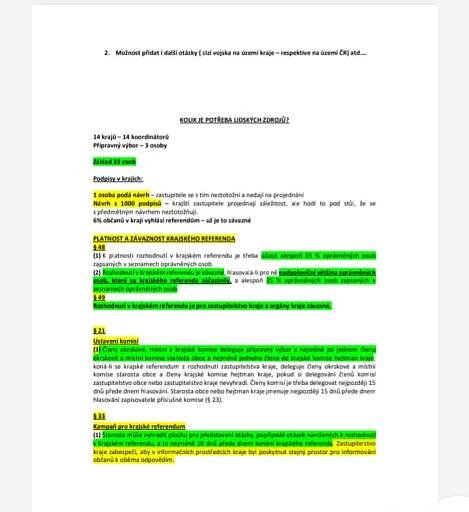 Přímá demokracie v České republice - zákonná cesta skrze krajská referenda - volnyblog