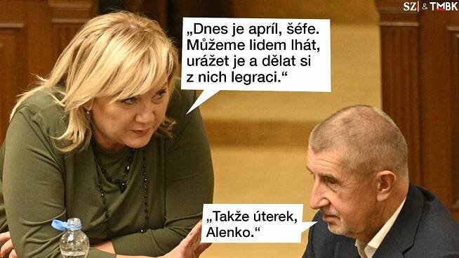 TMBK: V hnutí ANO vymýšlejí aprílové žertíky. Suchar Babiš se na to netváří