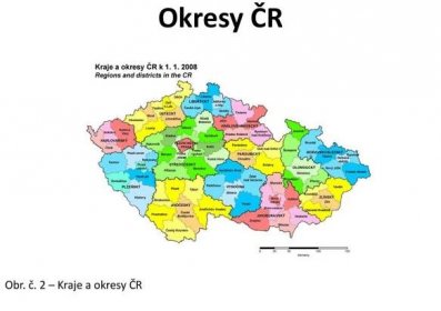 Okresy ČR Obr. č. 2 – Kraje a okresy ČR