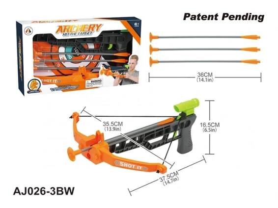 Dětská zbraň RKToys Dětská kuše s terčem a šipkami Archery