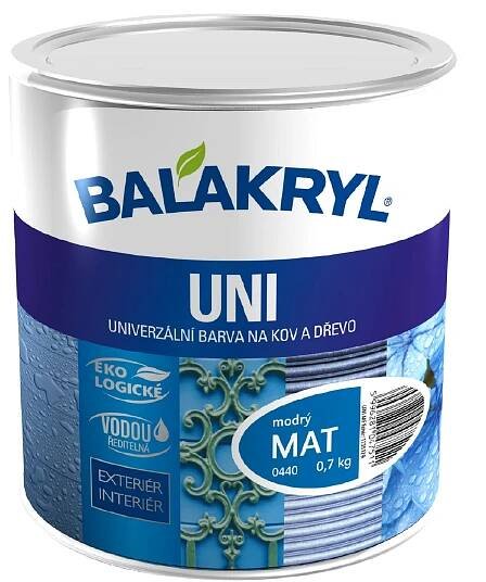 BALAKRYL UNI MAT vodou ředitelná rychleschnoucí univerzální barva na kov a dřevo_použití
