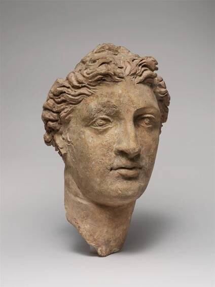 Terracotta head of a woman - Greek, South Italian, Tarentine - Hellenistic - The Metropolitan Museum of Art