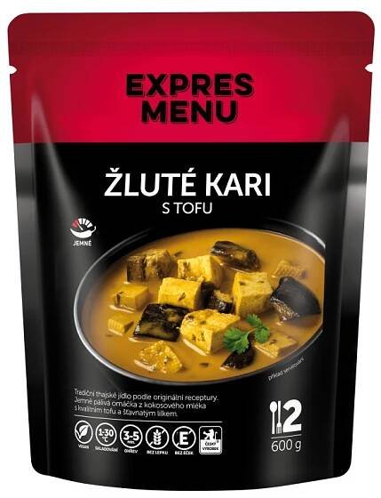 Žluté kari s tofu 2 PORCE