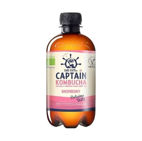 Captain Kombucha Kombucha Kalifornská malina 400 ml BIO