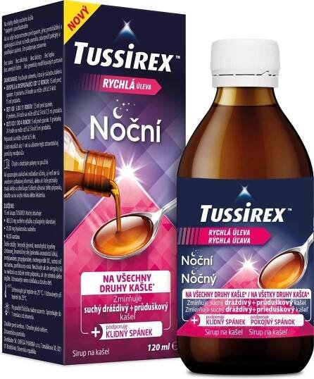 Tussirex noční sirup 120 ml