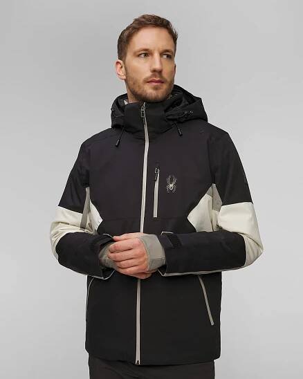 Černobílá pánská lyžařská bunda Spyder Epiphany 38SA075320-black