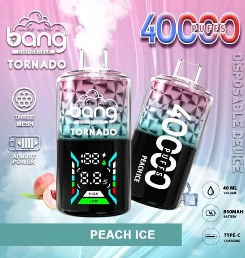 Bang Tornado 40000 40K Puffs | LED displej, dlouhotrvající jednorázový vape velkoobchod 9