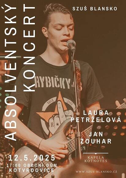 Druhý absolventský koncert na pobočce Kotvrdovicích - SZUŠ Blansko