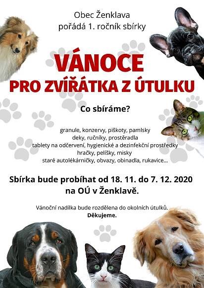 Sbírka pro opuštěná zvířátka