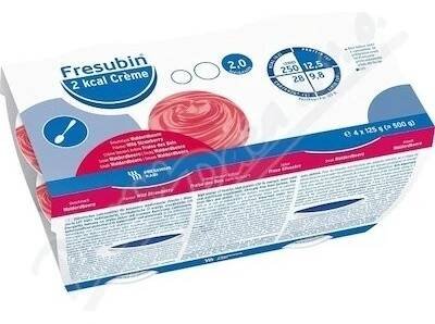 Fresubin 2kcal Creme Lesní jahoda por.sol.4 x 125 g