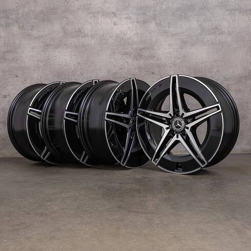 Originální disky Mercedes Benz EQC AMG 19 palců N293 A2934011500 A2934011600 černé lesklé soustružené NOVÉ