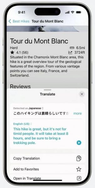 iPhone Apps Can Integrate With Apple's Translate App on iOS 17.4 and Later