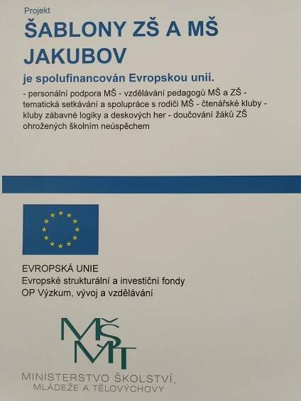 Šablony v ZŠ a MŠ Jakubov