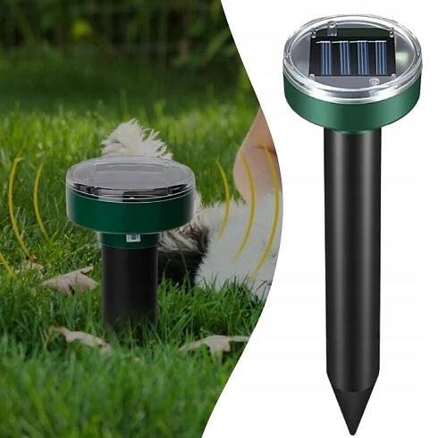 SILNÝ SOLÁRNÍ ODPUZOVAČ HLODAVCŮ NA KRTKY, VIBRAČNÍ NORNICE, 4 KS za 288.00CZK - Allegro