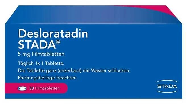 DESLORATADIN STADA 5 mg potahované tablety, 50 ks