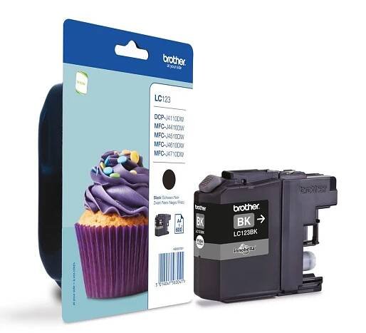 GSM-Market.cz - LC-123BK (inkoust black,600 str.) - BROTHER - Inkoustové náplně - Tonery a inkousty, Tiskárny, Počítače