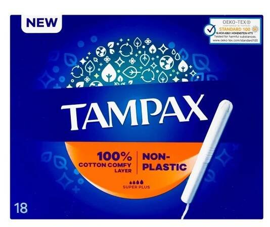 Tampax tampony s aplikátorem 18 ks Super Plus | LacinaDrogerie.cz