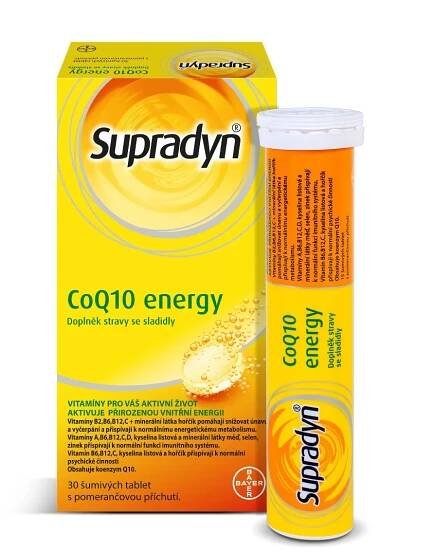 Supradyn CoQ10 Energy 30 šumivých tablet
