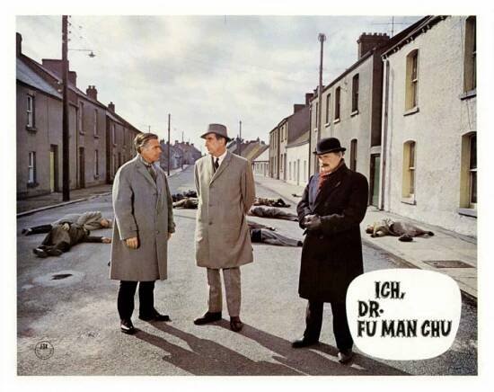 Joachim Fuchsberger, Nigel Green, Howard Marion-Crawford - The Face of Fu Manchu - Fotosky