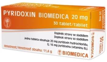 Pyridoxin Biomedica 20mg tbl.30