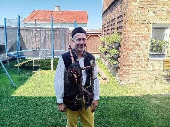 Tachovský dudák Pavel Švanda.