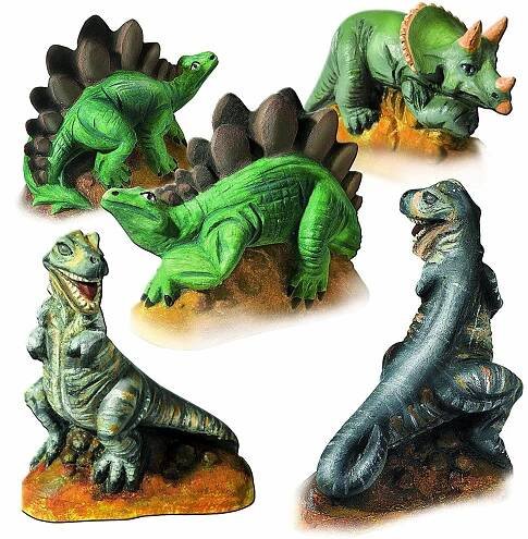 SES Sádrový trojkomplet – dinosauři