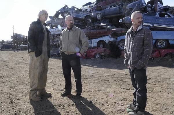 Perníkový táta - Série 5 - Svobodný život nebo smrt - Z filmu - Larry Hankin, Bryan Cranston, Aaron Paul