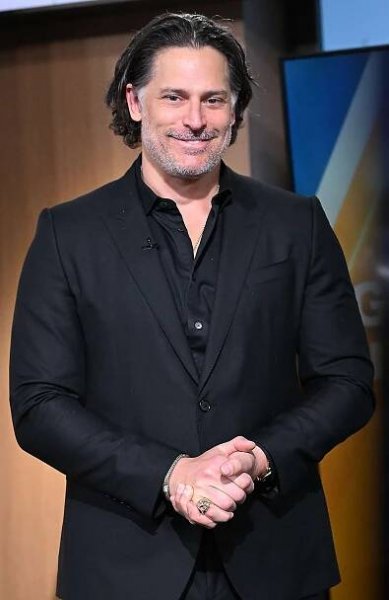 Joe Manganiello is seen during a segment of "Good Day New York" to promote his show "Deal or No Deal Island"