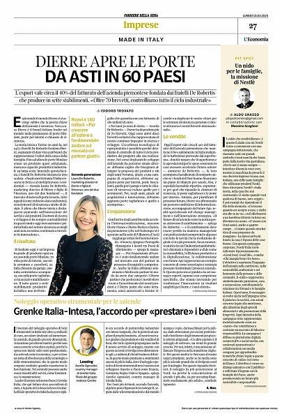 DIERRE apre le porte da Asti in 60 Paesi – Future Age Official Site