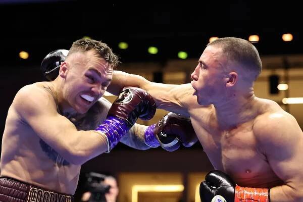 Nick Ball powers through stiff challenge from Sam Goodman
