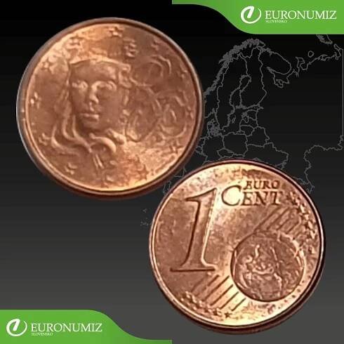 1 CENT FRANCUZSKO - VYBERTE SI ROK Z POPISU