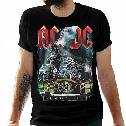Tričko černé pánské s potiskem „ACDC HIGH VOLTAGE“