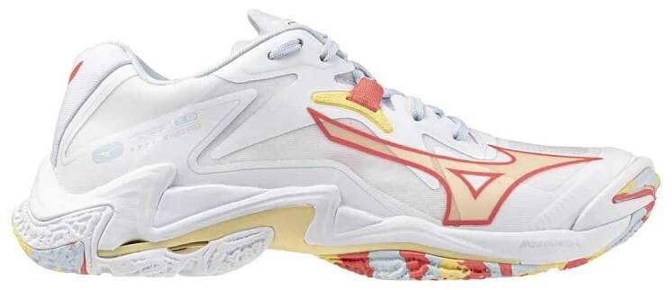 Mizuno Wave Lightning Z8 W white / calypso coral / pale banan - Runsport.cz