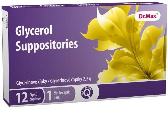 Dr.Max Glycerol Suppositories 12 čípků