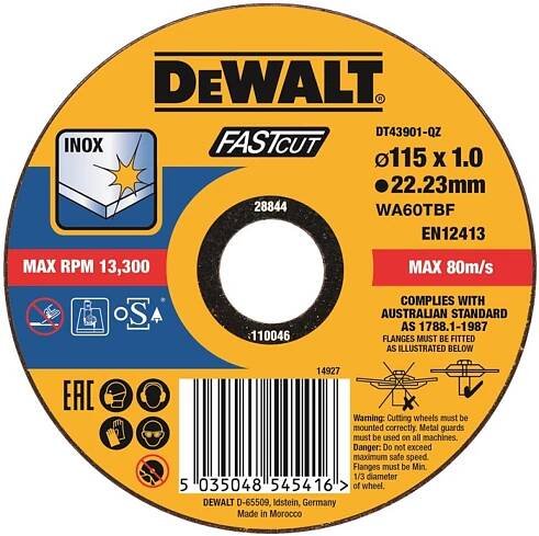 DeWALT DT43907 Řezný kotouč na nerez 150 x 22.2 mm